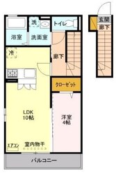 ティアラ新鎌Ⅱの物件間取画像